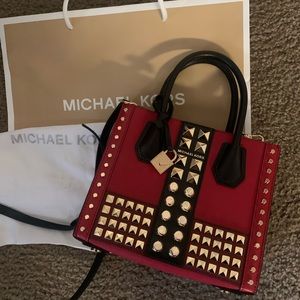 Michael Kors Mercer Studded Accordion Bag